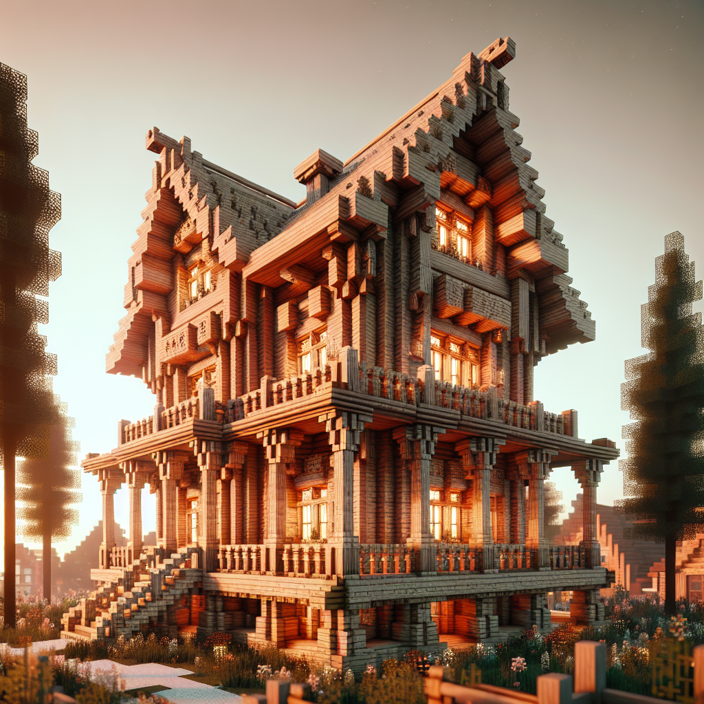 Rumah Minecraft Kayu: Inspirasi Desain Klasik Berkelanjutan