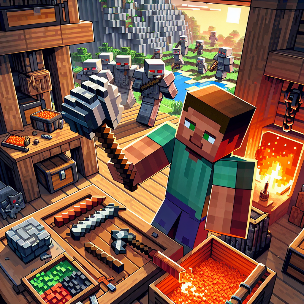 Master the Art of Combat: How to Craft and Use a Mace in Minecraft